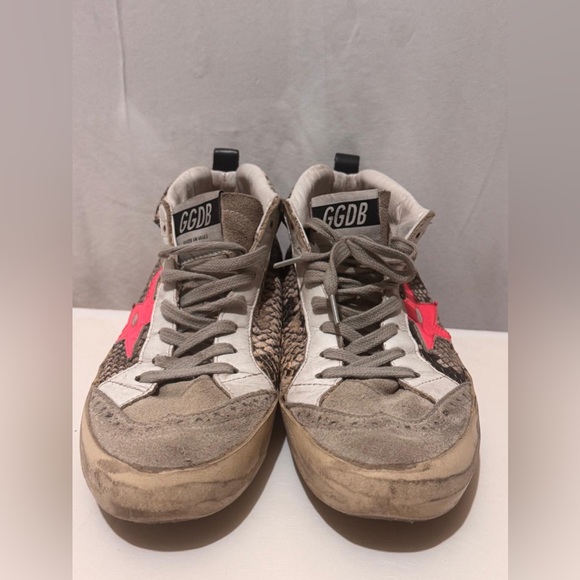 GOLDEN GOOSE GGDB Sneakers with Pink Star - Picture 1 of 12